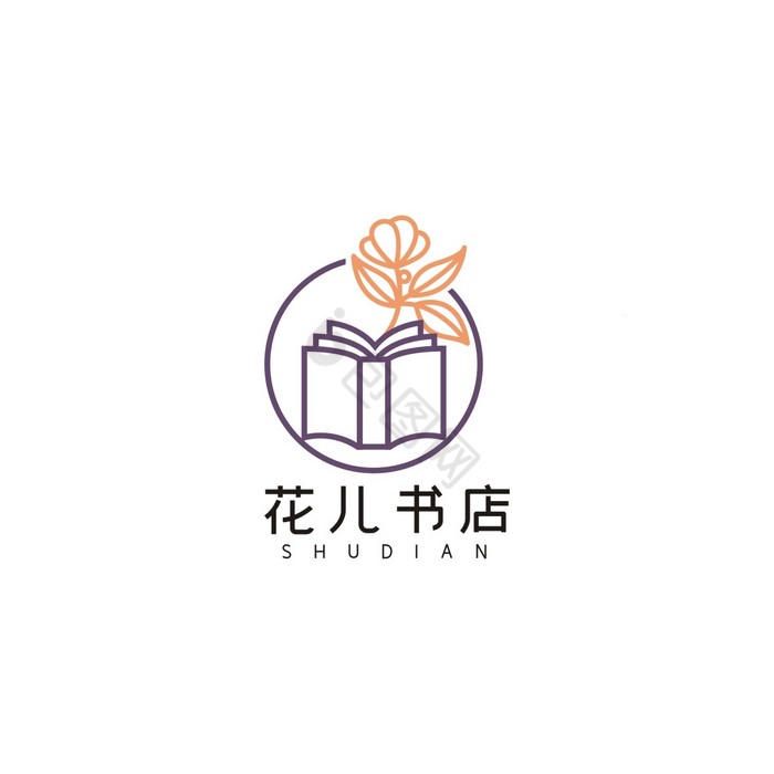 书店礼品店花店LOGO标志VI图片