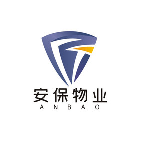 安保物业劳保防盗门盾牌LOGO标志VI