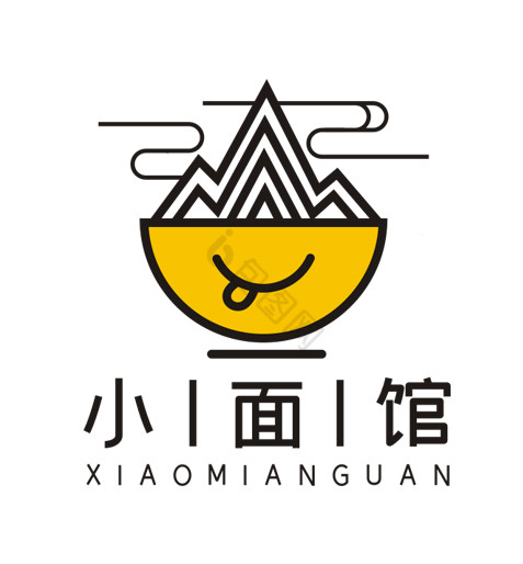面馆面条小面logo标志vi