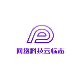 网络科技云简约logo