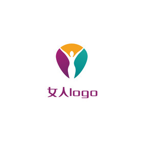 美容健身保养女人logo