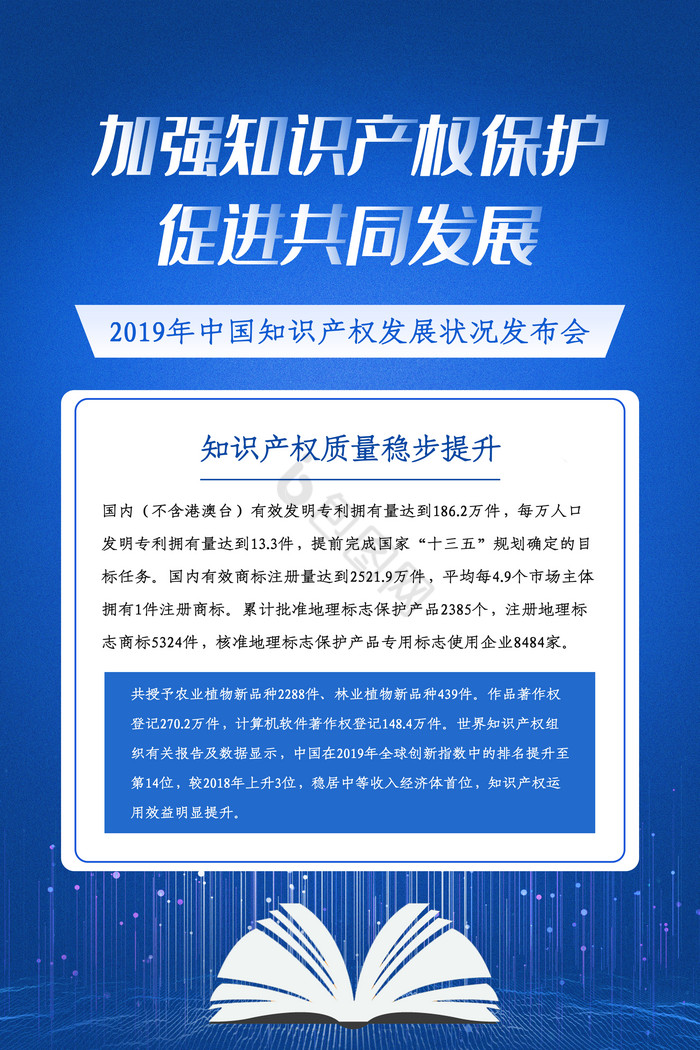 2019年中国知识产权发展状况四件套图片