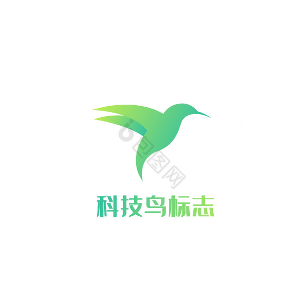 互联网科技鸟logo图片