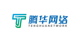 蓝色科技字母logo