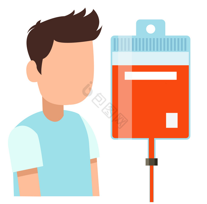 输血献血输液病人图片