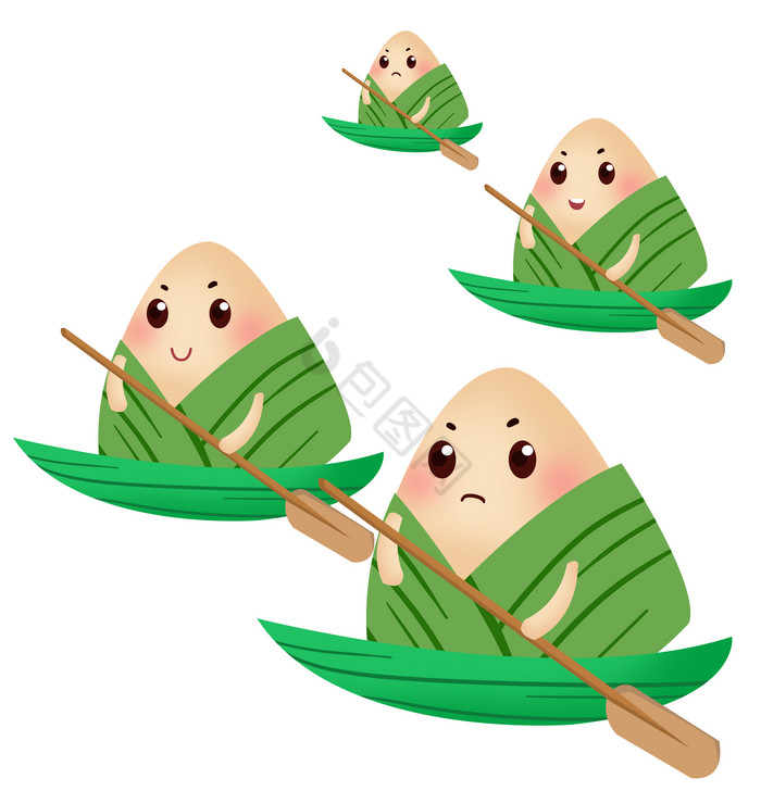 端午节划船粽子图片