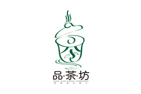 高端创意品茶坊LOGO