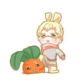 拔萝卜的二次元男孩头像