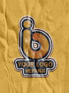 纸纹布纹衣服面料logo标志