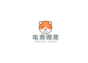 大气时尚卡通狗购物电商微商商务logo