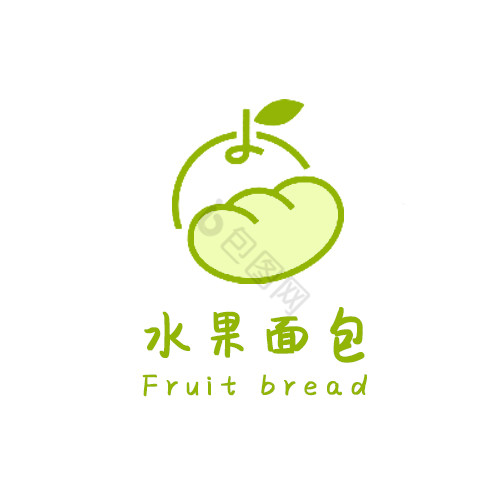 线条水果面包logo图片
