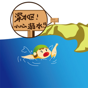 深水区禁止玩水游泳