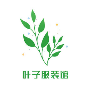 卡通树叶服饰创意logo设计