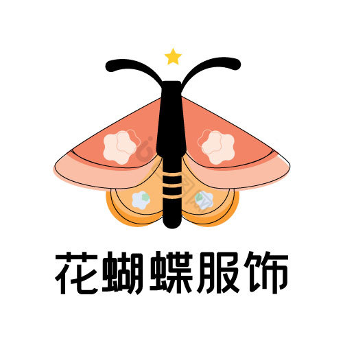 花蝴蝶服饰logo图片