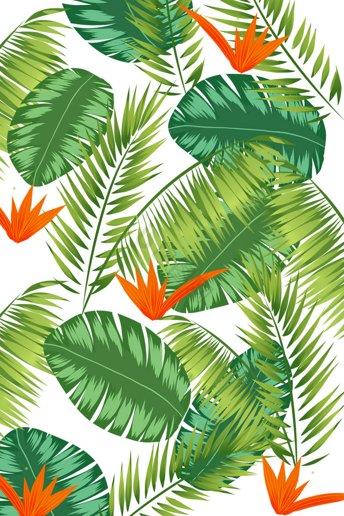 植物棕榈叶底纹图片