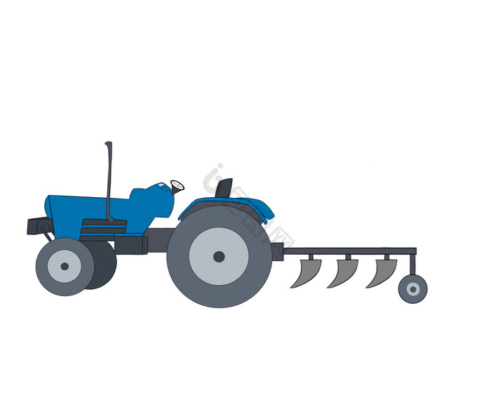 农业农机耕地机机器图片