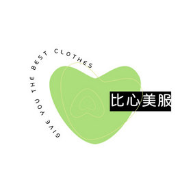 几何线条心形服饰创意logo设计