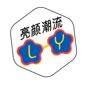 卡通几何线框装饰眼镜服饰创意logo设计