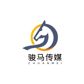 骏马娱乐传媒广告LOGO标志VI