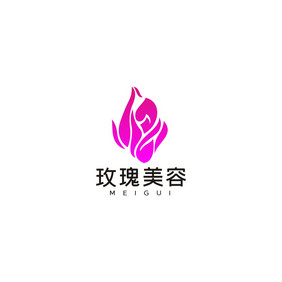 玫瑰凤凰花美容美体LOGO标志VI