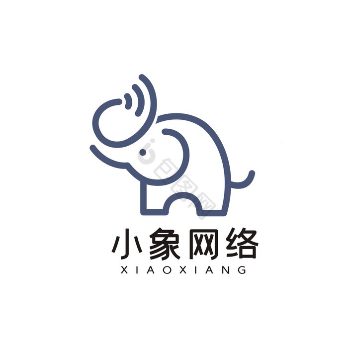 母婴亲子小象LOGO标志VI图片