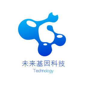 科技风基因创意logo设计