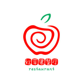 简约苹果果汁饮品创意logo设计