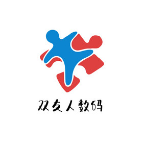 艺术风拼图数码科技创意logo设计