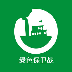 绿色徽章游戏创意logo设计