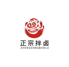 古典创意拌卤麻辣烫LOGO标志VI