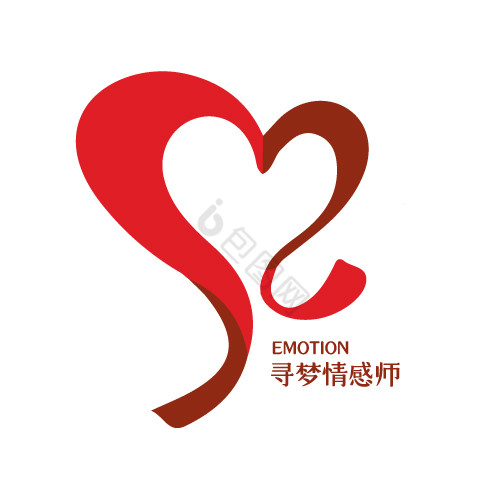 温馨红丝带情感logo图片