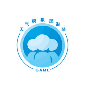 可爱云朵小游戏创意logo设计