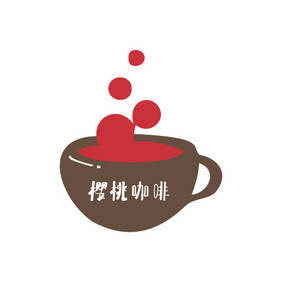 卡通饮品店创意logo设计