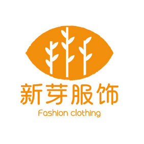 卡通树叶服饰创意logo设计