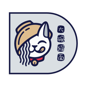 网红美味拉面创意logo设计