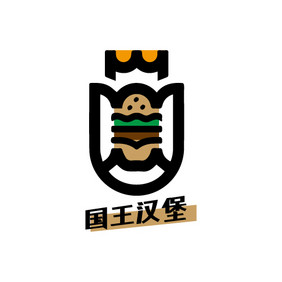 美味汉堡创意logo设计