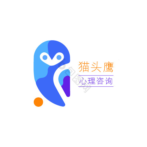 猫头鹰心理情感logo图片