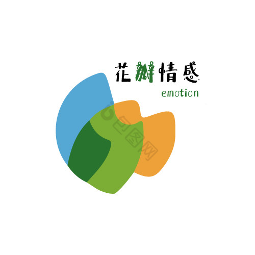 彩色花瓣情感logo图片