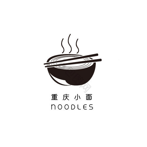 黑块线条餐饮行业logo图片