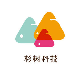 几何风彩色科技创意logo设计