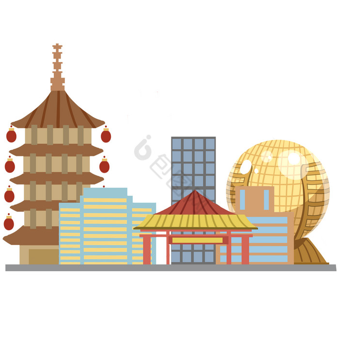 杭州元素PNG-杭州元素PNG素材-【包图网】