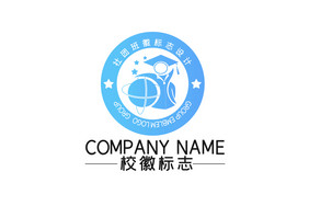 清新创意校徽社团LOGO