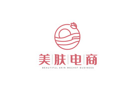 粉色简约美容护肤电商logo