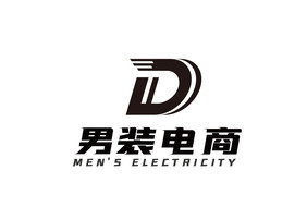 黑色大气男装微商logo