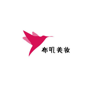 红色简约现代风美妆创意logo设计