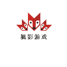 卡通狐狸游戏创意logo设计