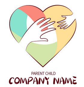 爱心多彩母婴亲子儿童logo