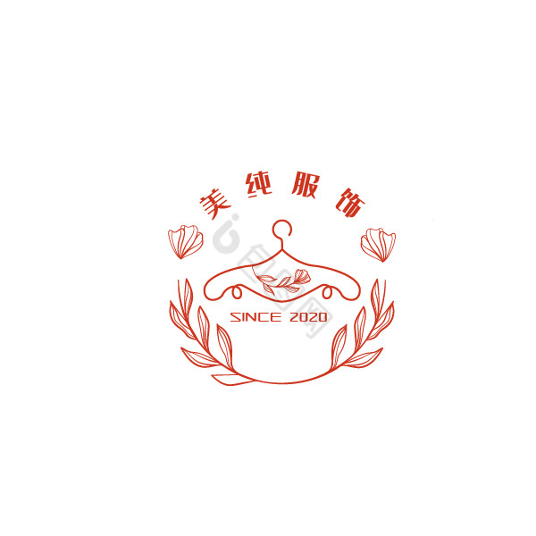 美纯服饰标志logo