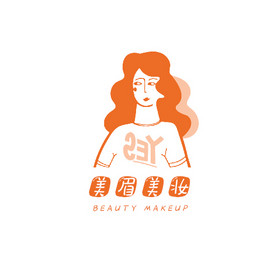 美女美妆护肤logo图片