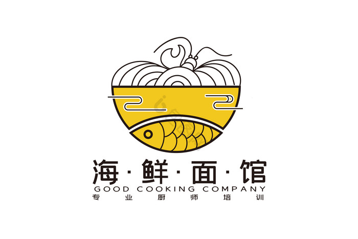 海鲜面馆餐饮LOGO图片